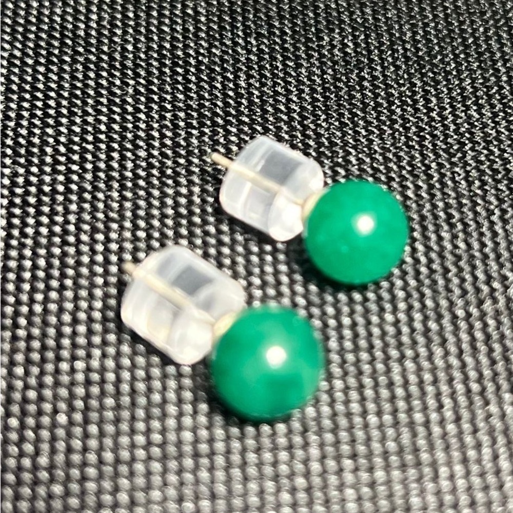 Green Quartz Stud